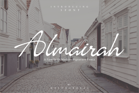 Almairah: A Signature Script Font for Editorial Elegance