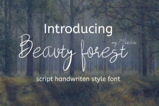 Beauty Forest: A Handwritten Typeface for Calm Editorial Design