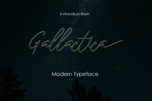 Gallactica: A Modern Script Typeface for Editorial Design