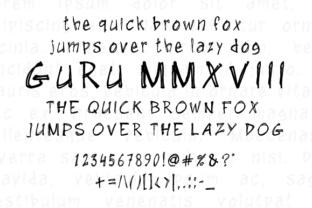 GuRu MMXVIII: The Handwritten Typeface for Scroll-Stopping Social Content