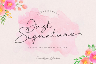 Just Signature: A Modern Script Font for Editorial Design