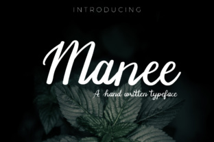 Manee: A Handwritten Typeface for Authentic Brand Identity