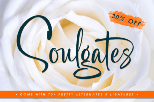 Soulgate: A Modern Script Font for Editorial Design