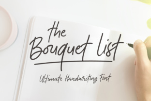 The Bouquet List: A Handwritten Font for Beautiful Craft Projects