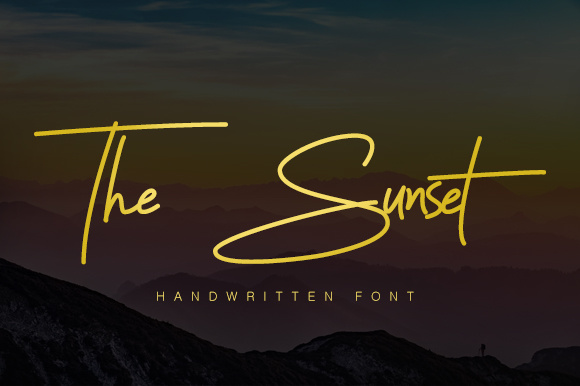 The Sunset Font: A Modern Handwritten Typeface for Digital Design