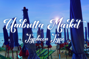 Umbrella Market: A Bold Script Typeface for Handmade Branding